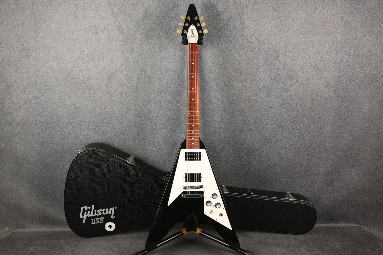 Gibson Flying V 68 Reissue Ebony 2nd Hand | Rich Tone Music