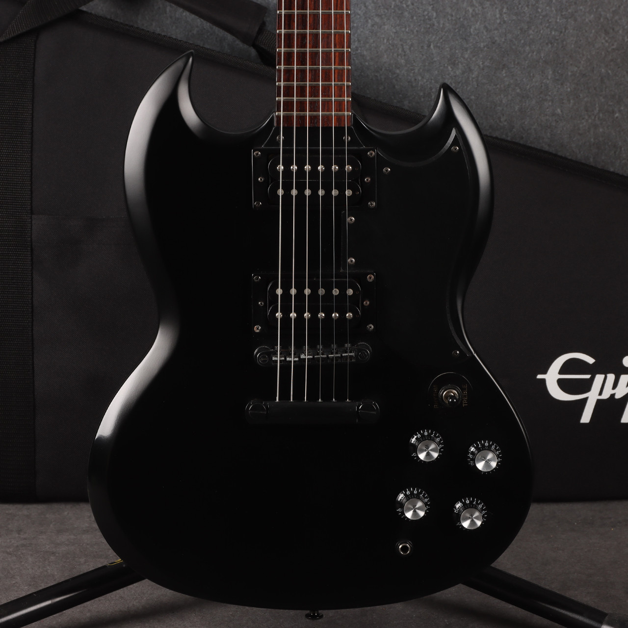 Epiphone SG Goth G400 XII Matt Black 2nd Hand | Rich Tone Music