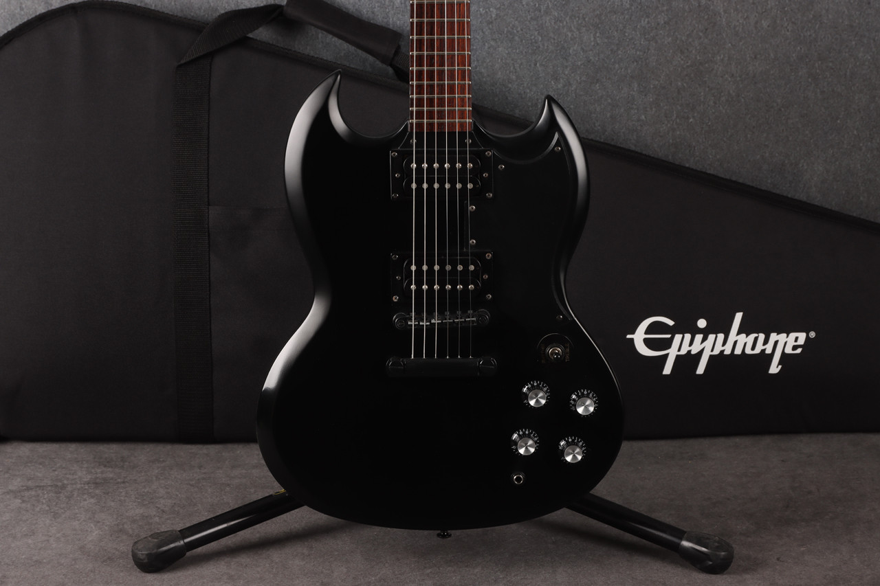 Epiphone SG Goth G400 XII Matt Black 2nd Hand | Rich Tone Music