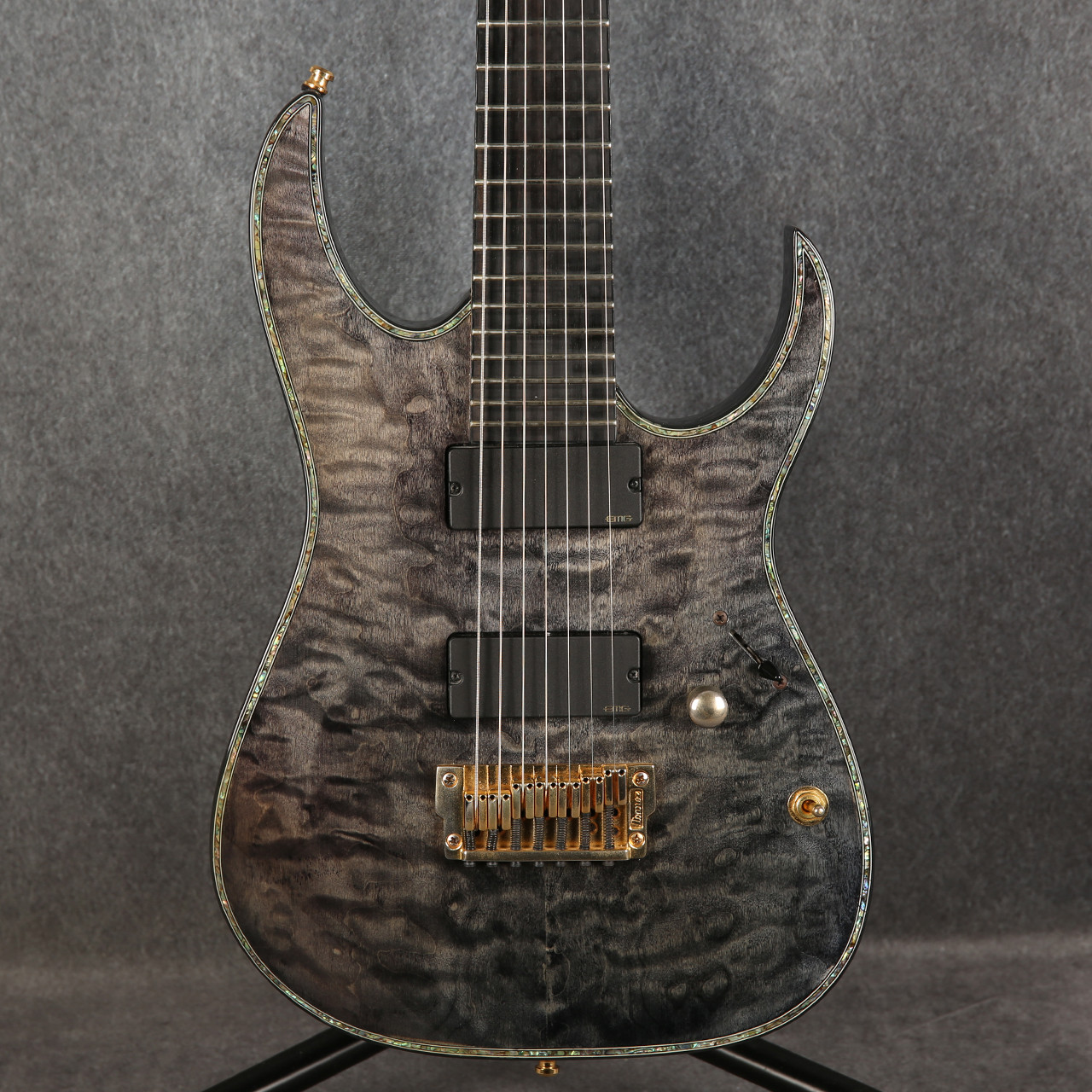 Ibanez Iron Label RGIX27FEQM-TG 7-String Transparent Grey 2nd Hand