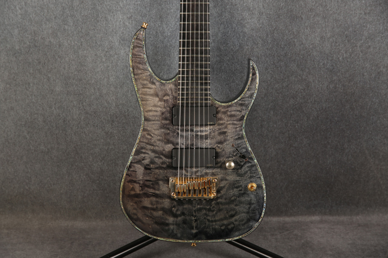 【中古】Ibanez Iron Label RGIX27FEQM-TG Ibanez Iron Label RGIX27FEQM-TG 7-String Transparent Grey 2nd Hand