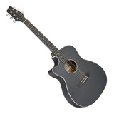 Stagg SA35 ACE Auditorium Cutaway Acoustic-Electric Guitar, Left Handed - Black