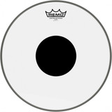 Remo CS-0313-10 Controlled Sound Clear Black Dot Drum Head, 13"
