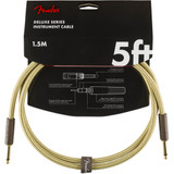 Fender Deluxe Series Instrument Cable, Straight, 5ft - Tweed