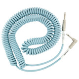 Fender Original Series Coil Cable, Straight/Angle, 30ft - Daphne Blue