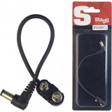 Stagg SPS-9VBAT-L 9V Battery Right Angle Connector for Pedal