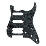 Fender 11-Hole Modern-Style H/S/S Ultra Series Stratocaster Pickguard - Black Pearl