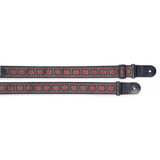 Stagg Woven Nylon Guitar Strap, Cross Pattern - Red