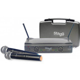 Stagg SUW 50 MM FH UK Wireless Handheld Microphone System - 2 Microphones