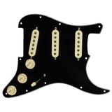 Fender Pre-Wired Pickguard, Stratocaster SSS, Fat 50s, Black