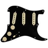 Fender Pre-Wired Pickguard, Stratocaster SSS, Texas Special, Black