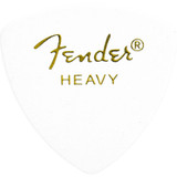Fender 346 Shape Classic Celluloid Picks, White, Heavy - 12 Pack