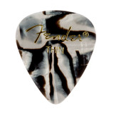 Fender 351 Shape Graphic Pick, Thin, Zebra - 12 Pack