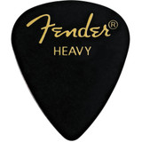 Fender 351 Shape Classic Celluloid Picks, Black, Heavy - 144 Pack
