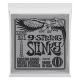 Ernie Ball Slinky 9-String Nickel Wound Guitar Strings, 9-105