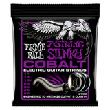 Ernie Ball Power Slinky 7-String Cobalt Guitar Strings, 11-58