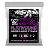 Ernie Ball Power Slinky Flatwound Bass Strings - 55-110