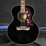 Epiphone EJ-200 Acoustic Guitar - Black w/Gig Bag - 2nd Hand