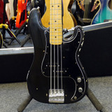 Fender 1978 P-Bass - Black w/ Babicz Bridge, Custom Pups & Case - 2nd Hand