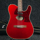 Fender Telecoustic Deluxe - Red w/ Gig Bag - 2nd Hand