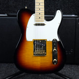 Fender 60th Anniversary Telecaster Flame Top - Antique Burst w/Case - 2nd Hand