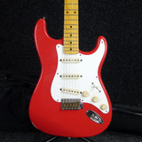 Fender Japan ST-57 Stratocaster, Light Relic - Fiesta Red w/Gig Bag - 2nd Hand