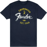 Fender Baja Blue T-Shirt, Blue - Small