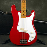 Fender Bullet Bass Deluxe, 78-81 - Red w/Hard Case - 2nd Hand