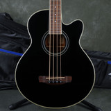 Ibanez AEB8E Electro-Acoustic Bass Guitar - Black w/Gig Bag - 2nd Hand