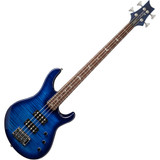 PRS SE Kingfisher Bass Maple Veneer - Faded Blue