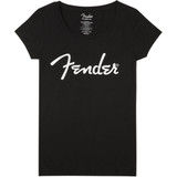 Fender Spaghetti Logo Women's Tee - Black - XL