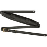 Fender Mustang Leather Saddle Strap - Long - Black