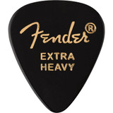 Fender 351 Shape Premium Picks, Black, Extra Heavy, 12 Pack