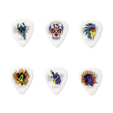 Jim Dunlop BL100P Alan Forbes Blackline Art Guitar Pick, .73mm, 6 Pack