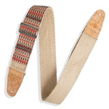 Levy's Prints Series Natural Hemp 2" Guitar Strap - Kedu