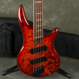 Ibanez SRMS805 5-String Multi-Scale Bass - Brown Topaz w/Gig Bag - 2nd Hand