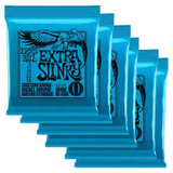 Ernie Ball Extra Slinky Nickel Wound Guitar Strings, 8-38, 6 Pack