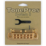 TonePros AVT2G Wraparound Set w/SS1 Locking Studs for Gibson - Gold