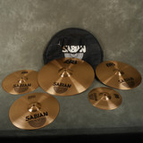 Sabian B8 Cymbal Set - 10-14-14-16-20 inch w/Gig Bag - 2nd Hand