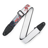 Levy's Print Series Polyester 2" Guitar Strap - Cherry Blossom Snow