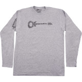 Charvel Headstock Logo Long Sleeve T-Shirt, Grey - XL