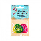 Jim Dunlop RWP01XH Rev Willy's Mexican Lottery Brand Guitar Picks, 24 Pack
