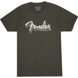 Fender Reflective Ink Logo T-Shirt, Charcoal, Small