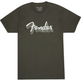 Fender Reflective Ink Logo T-Shirt, Charcoal, Large