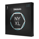 Daddario NYXL1152-3P Medium Top / Heavy Bottom, 11-52, 3 Pack