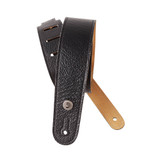 Daddario 20GL00 Slim Garment Leather Guitar Strap, Black