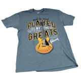 Gibson Played By The Greats T-Shirt, Indigo, XL