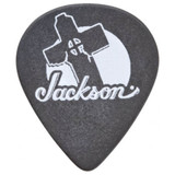 Jackson 551 White Cross Picks (12 Pack) - Medium/Heavy .88mm