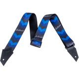 Jackson Strap with Double V Pattern - Black/Blue