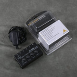 Behringer Micro Amp HA400 Stereo Headphone Amp w/Box & PSU - 2nd Hand
